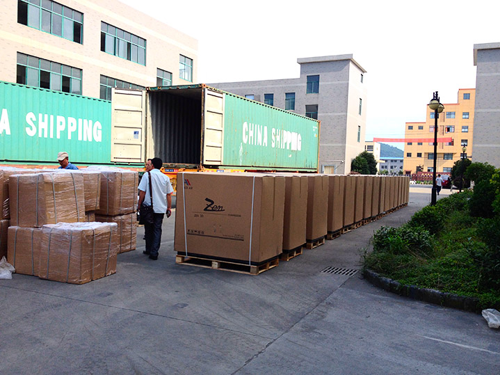 我司45臺(tái)空壓機(jī)出口韓國(guó)